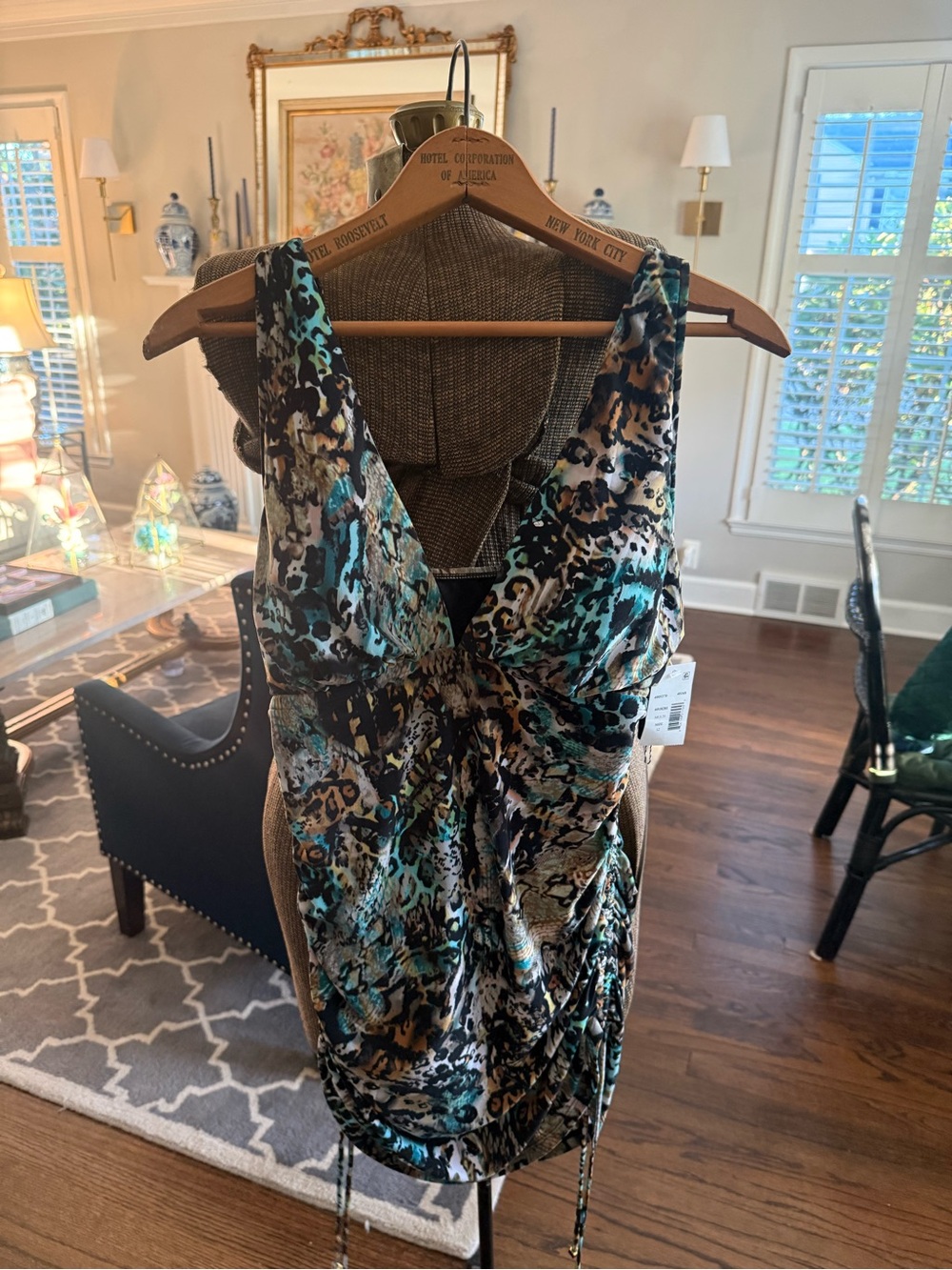 NWT Magicsuit Dani Tankini Top in Posh Mosh size 12 bathing suit leopard - Picture 3 of 9